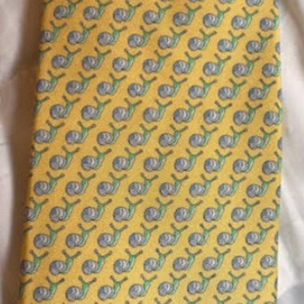 Vineyard Vines yellow snail tie